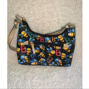 Leather purse “B “ BEE pattern ( limited Edition)